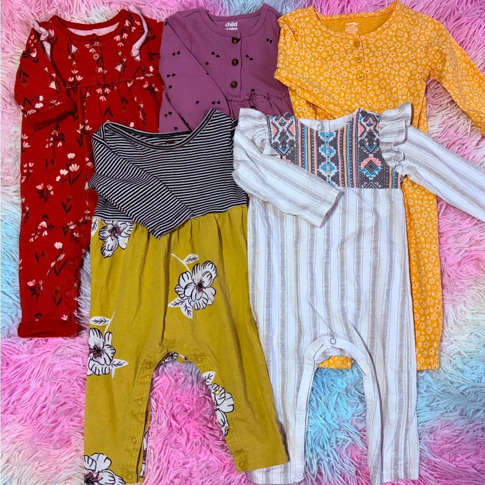 Jessica Simpson/Tea/Carters/George Baby Rompers Long Sleeve 6/9M